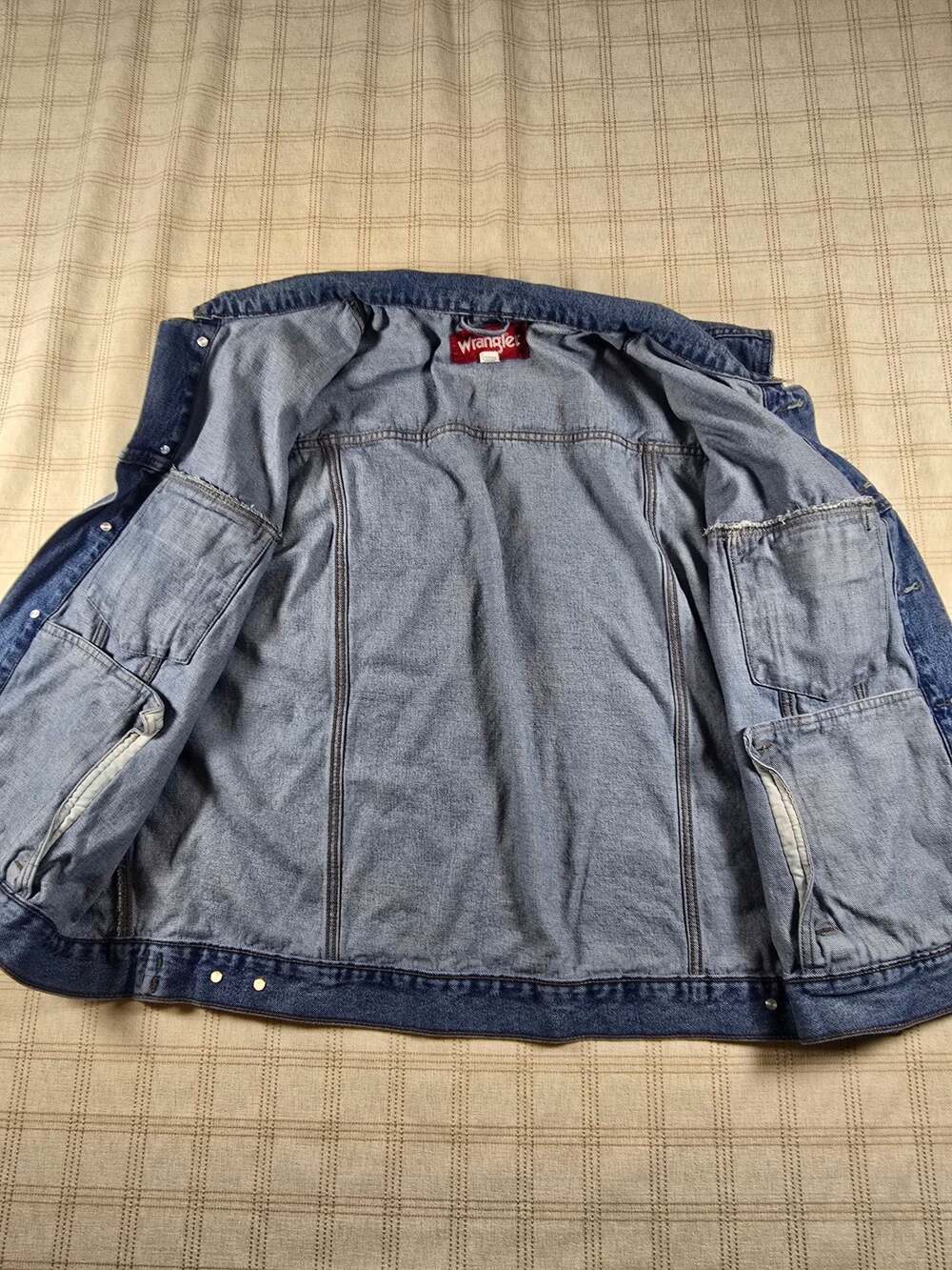 Wrangler Men's Denim Trucker Vest - Picture 5 of 7
